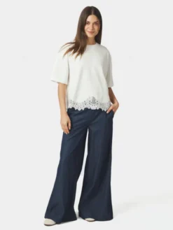 Iria Lace Tee White