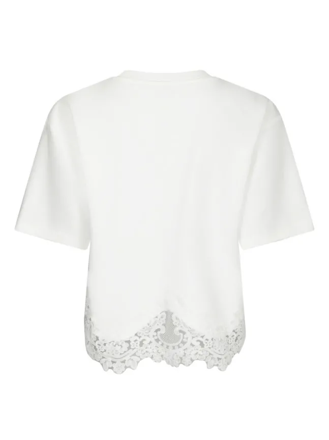 Iria Lace Tee White