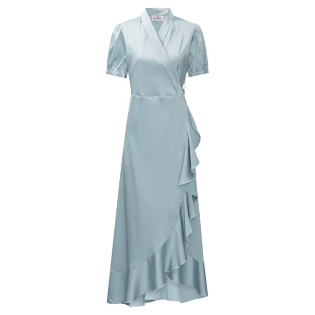 Iris Dress Hammered Sky