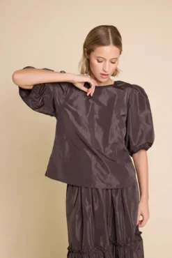 Isabel 25 Solid Blouse Brown