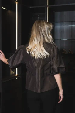Isabel 25 Solid Blouse Brown