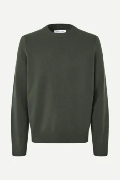 Isak Knit Sweater 15010 Dark Evergreen