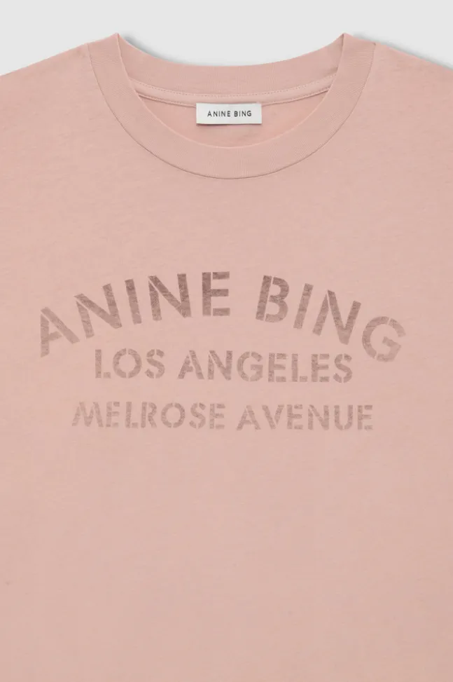 Ivan Long Sleeve Melrose Stencil Washed Blushed Pink