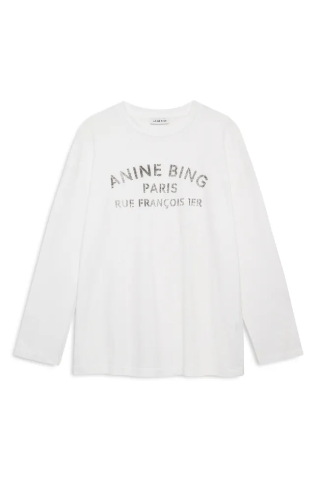 Ivan Long Sleeve New York Stencil Ivory