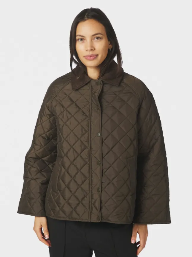 Iva Quilt Jacket Khaki