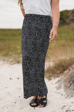 Jace Rhian HW Skirt Aop Black Dot