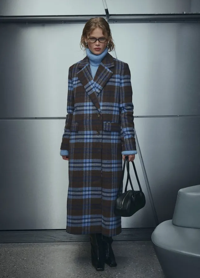 Jaci Coat Daliyah Blue Check