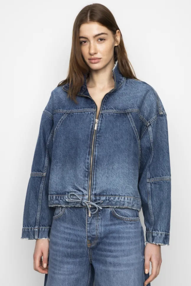 James Denim Jacket Washed Dark Blue