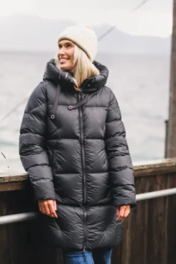Janet Hooded Down Jacket Black