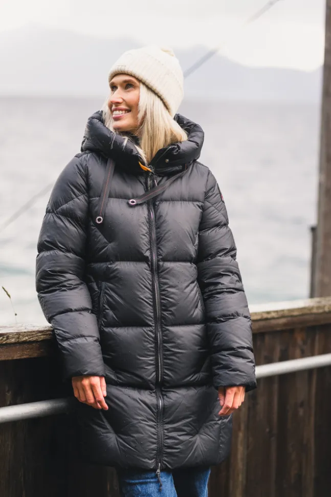 Janet Hooded Down Jacket Black