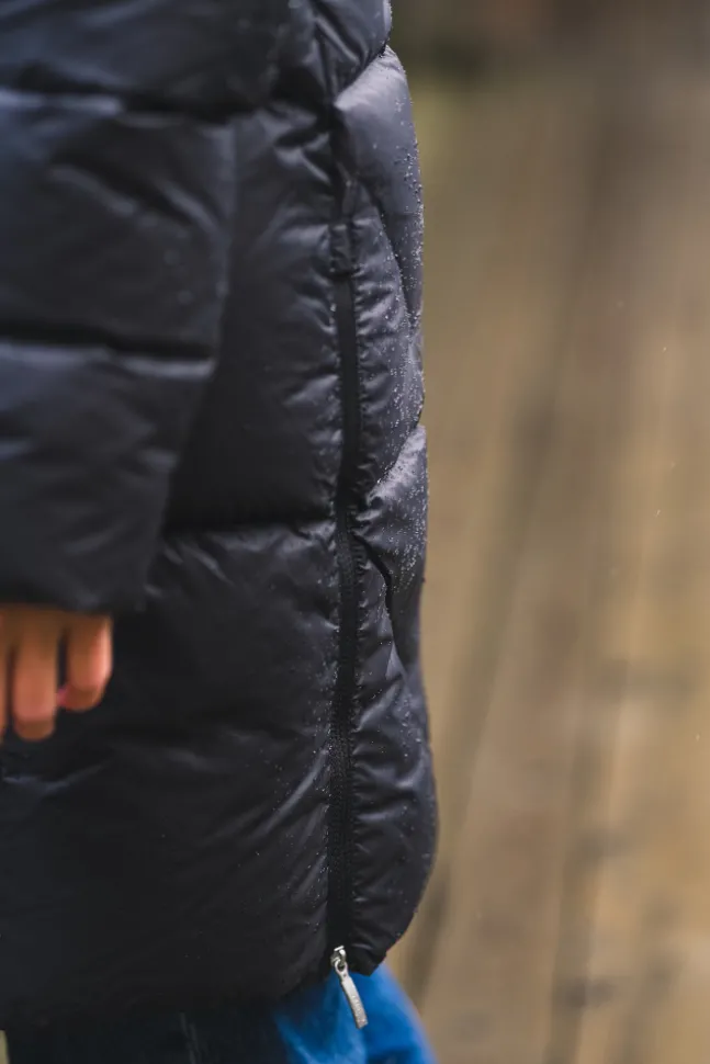 Janet Hooded Down Jacket Black