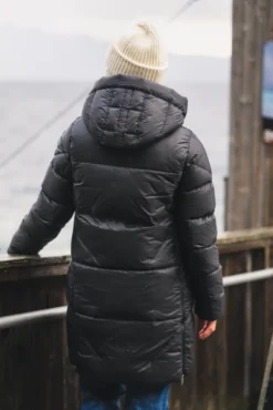 Janet Hooded Down Jacket Black