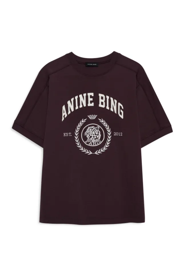 Jaylin Tee Collegiate Fig Burgundy