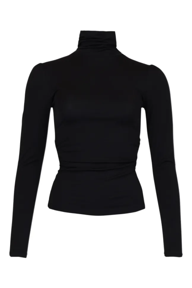 Jersey Turtleneck Black