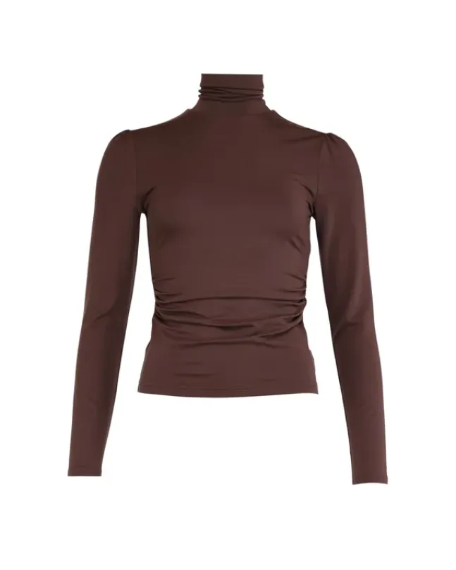 Jersey Turtleneck Brown