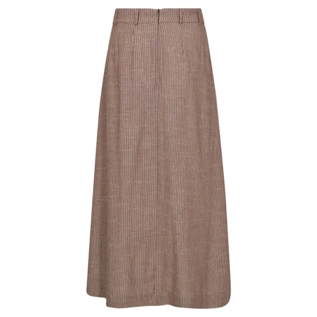 Jiho Anya Pleat Skirt Brown