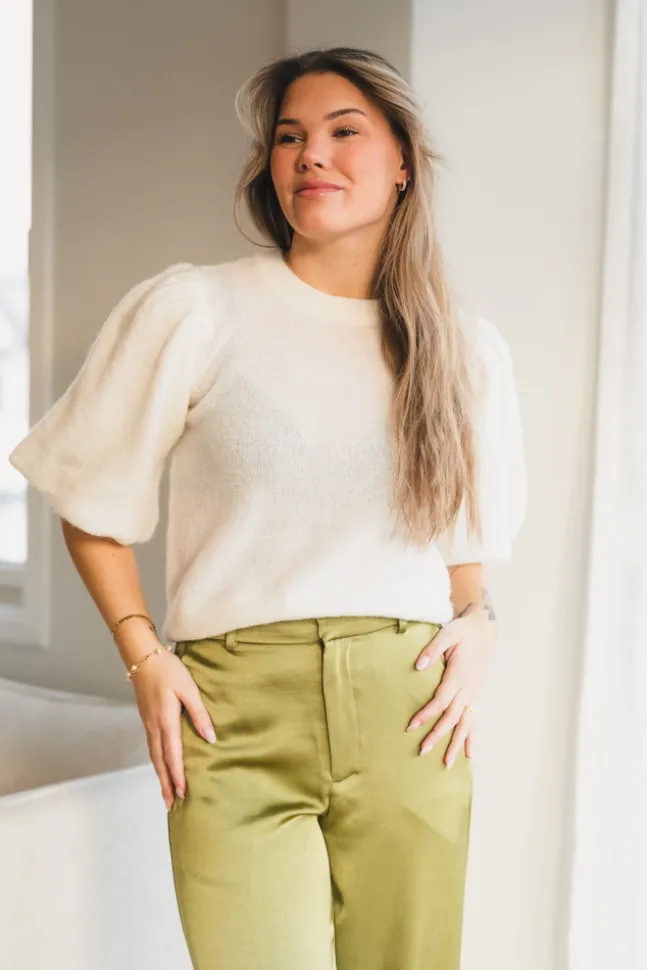 Jinie Hope 2/4 Pullover Egret