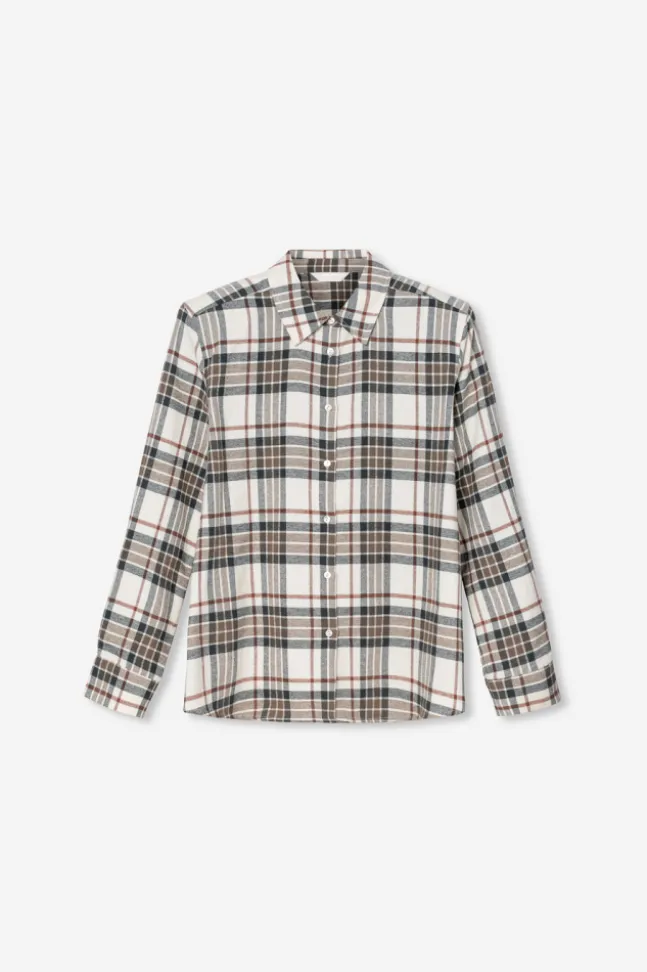 Joan Flannel Shirt Green Check