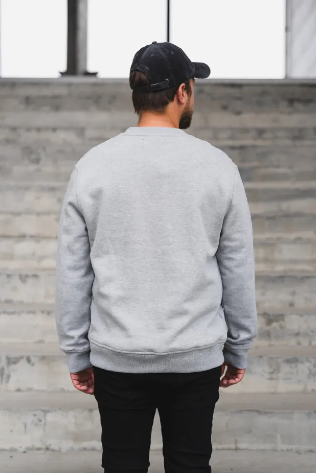 Joel Crew Neck 11414 Grey Melange