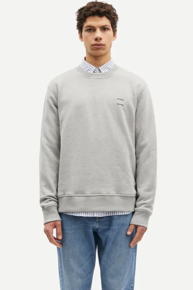 Joel Crew Neck 11414 Grey Melange