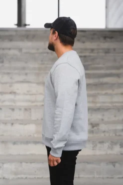 Joel Crew Neck 11414 Grey Melange