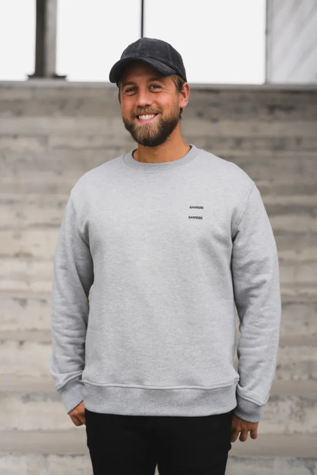 Joel Crew Neck 11414 Grey Melange