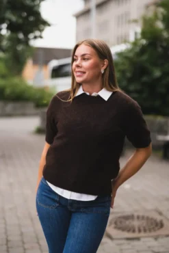 Johi SS Wool Blend Pullover Coffee Bean