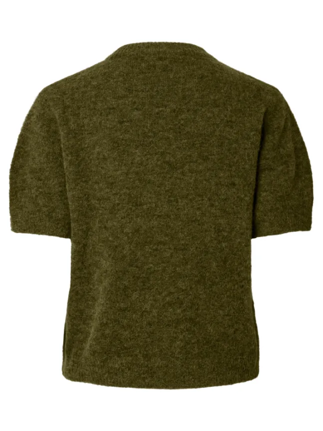Johi SS Wool Blend Pullover Fir Green