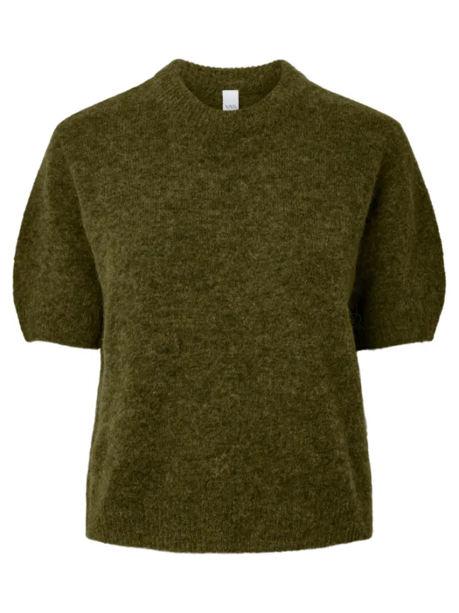 Johi SS Wool Blend Pullover Fir Green
