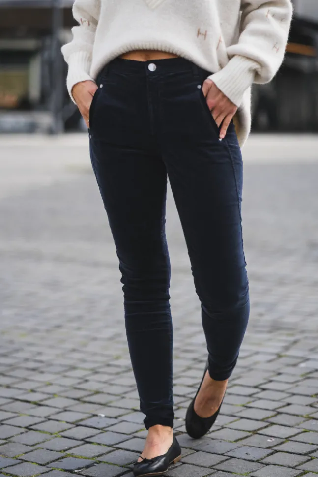 Jolie Pure 618 Navy Mini Corduroy Regular