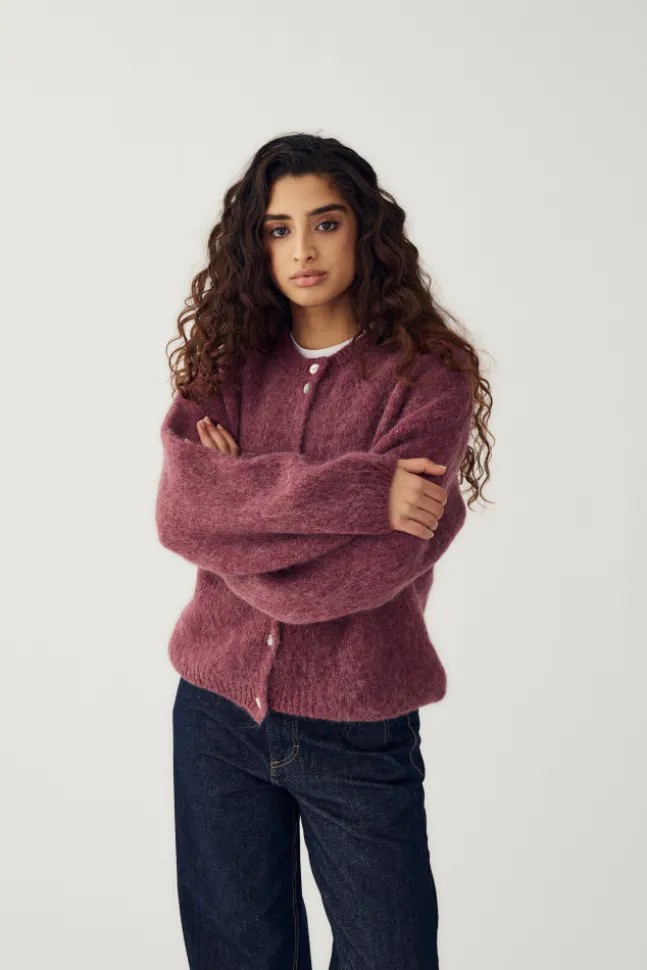 Kae Knit Cardigan Rust