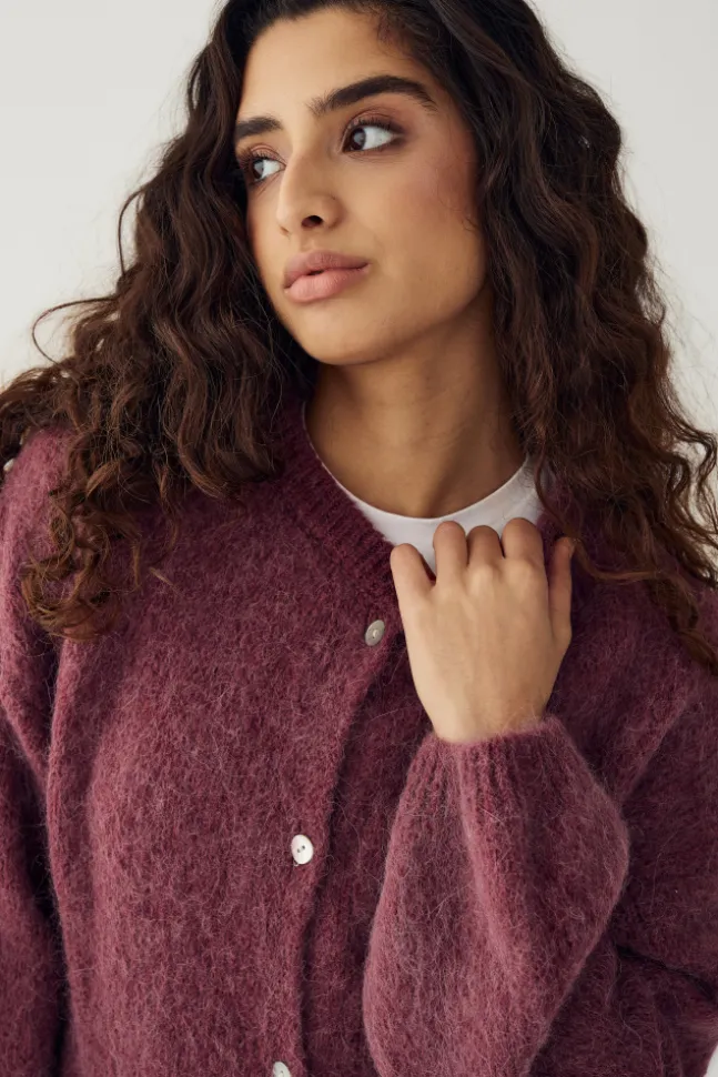 Kae Knit Cardigan Rust