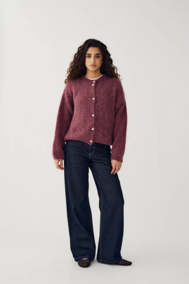 Kae Knit Cardigan Rust