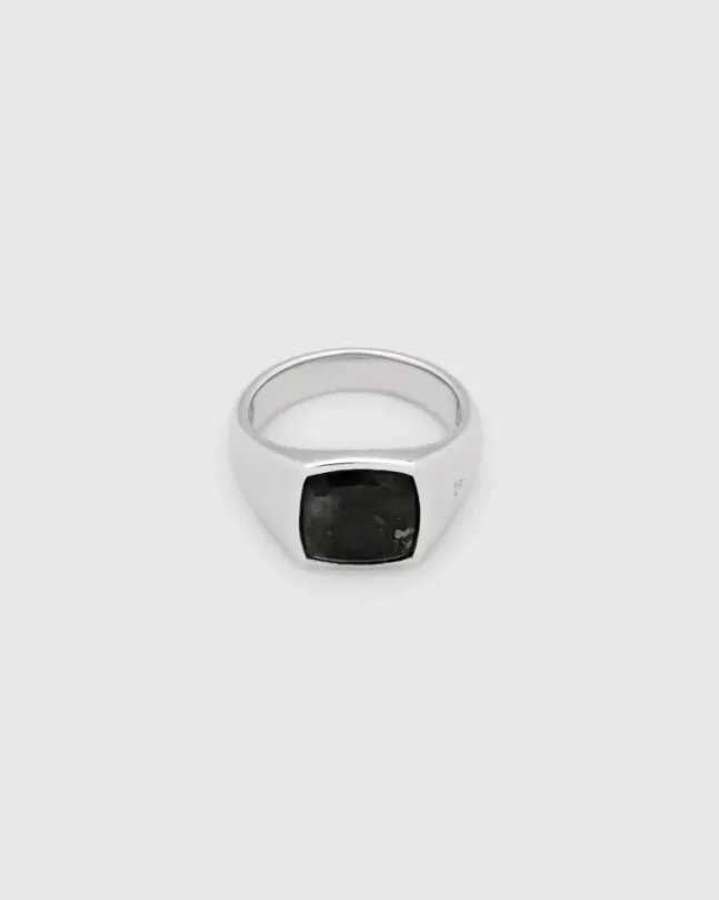 Kai Ring Black Larvikite