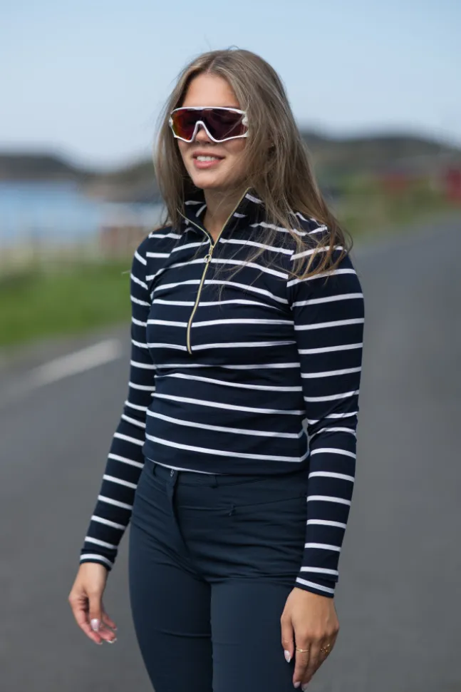 Kragero Zip Up Navy Blue