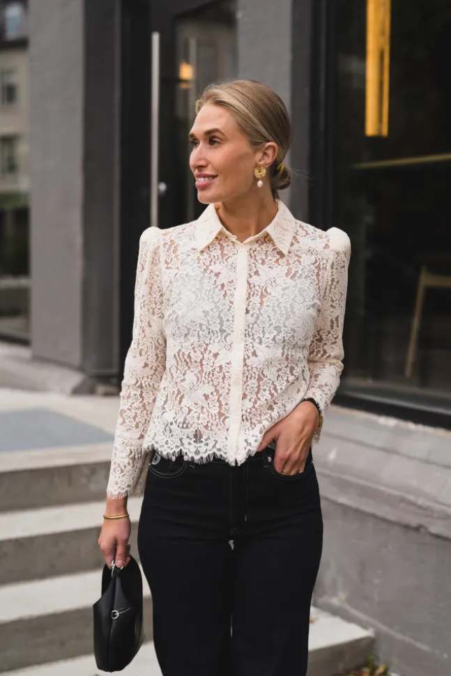 Lace Shirt Vintage White