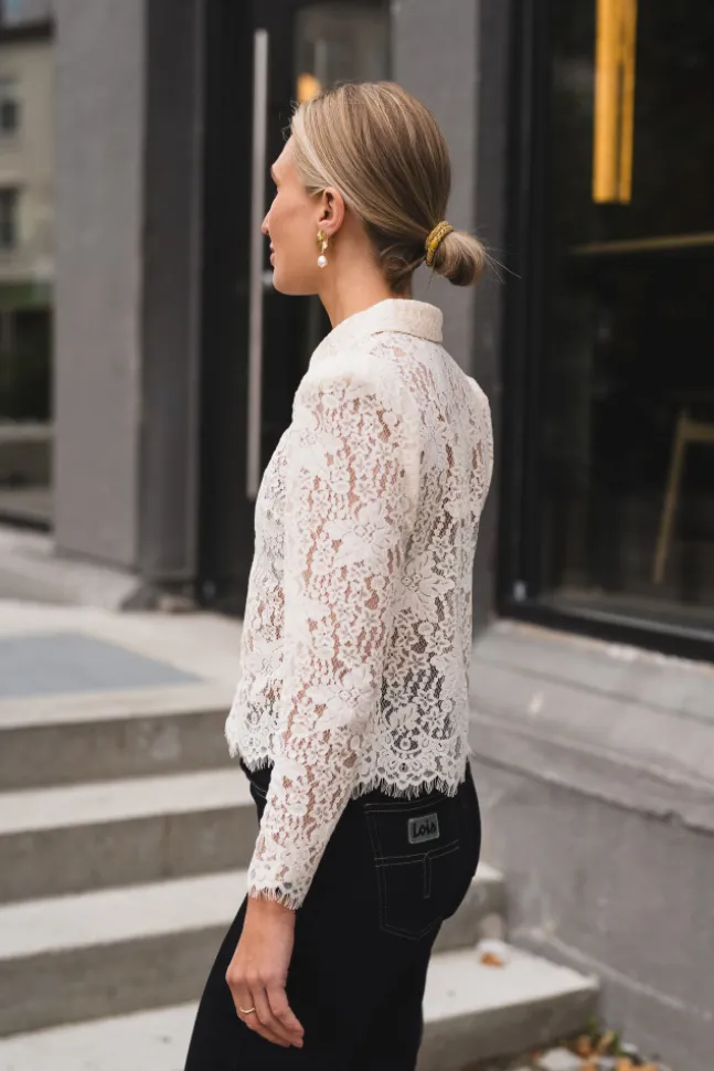 Lace Shirt Vintage White