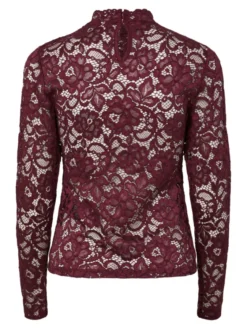 Lacey LS Lace Top Port Royale