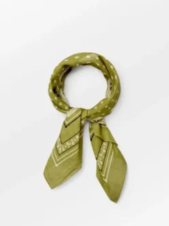 Lacia Cotta Scarf Golden Cypress Green