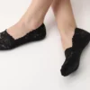 Lacy No Show Socks Black