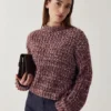 Lakisha Knit Burgundy Rose Mix