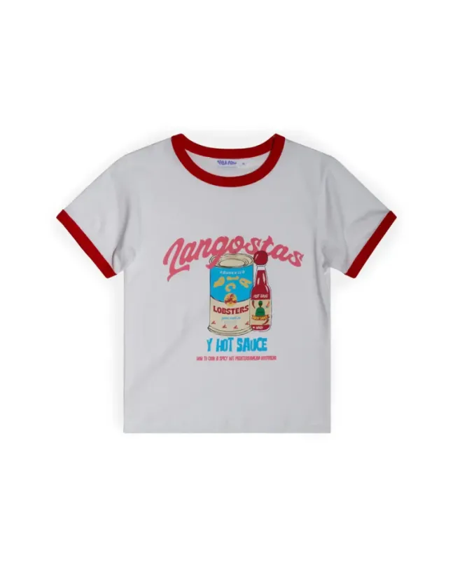 Langostas Hot Sauce Ribb White