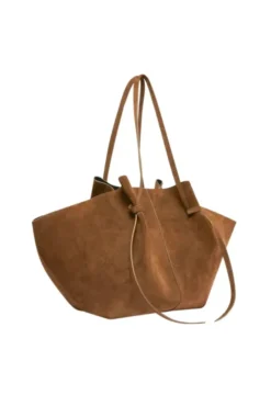 Large Mochi Suede Cognac
