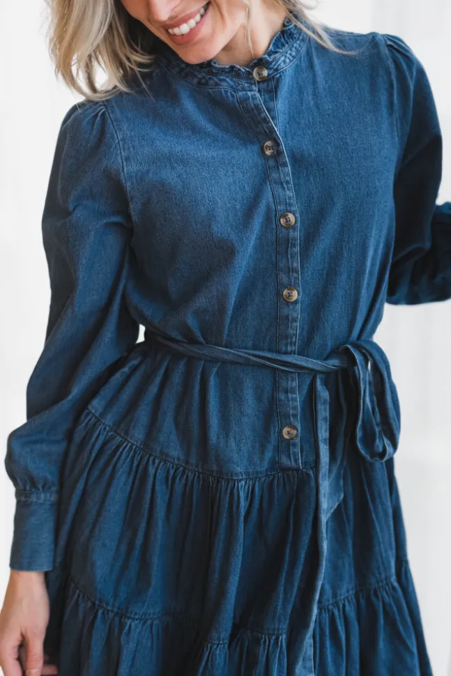 Latifana Denim Dress Blue