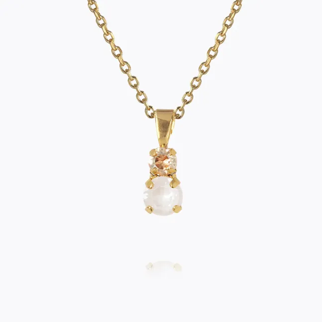 Leah Necklace Gold Electric White Combo
