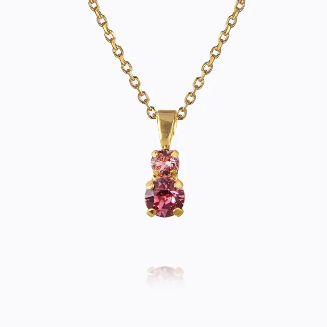 Leah Necklace Gold Rose Combo
