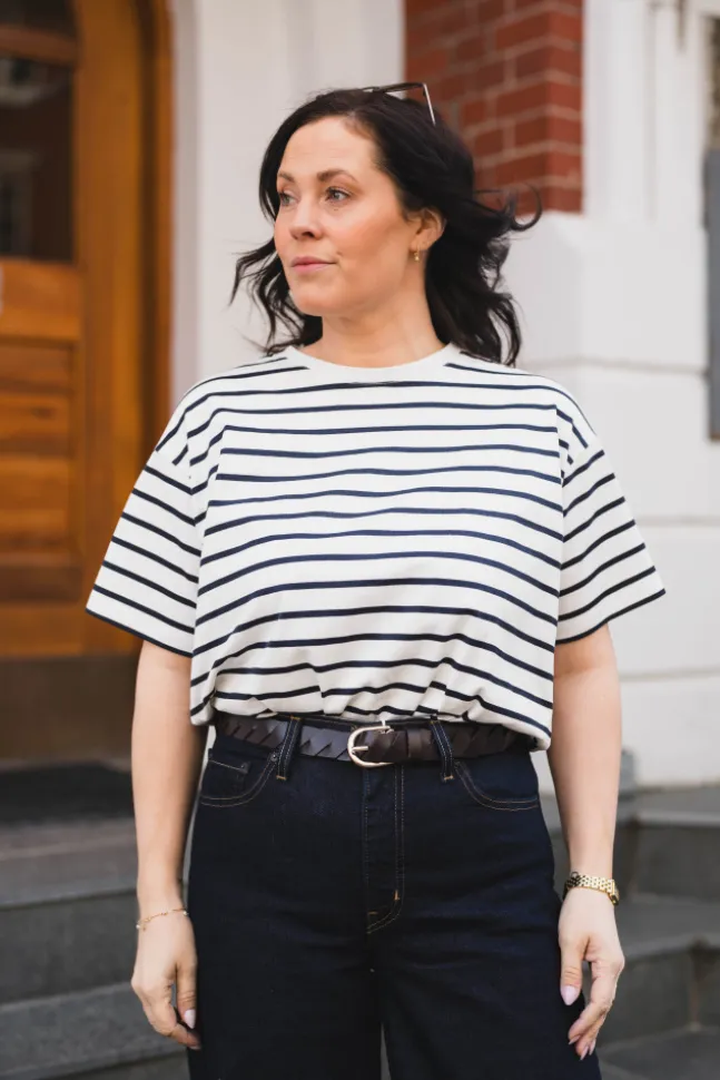 Leana Tee STP Egret/Sky Cap