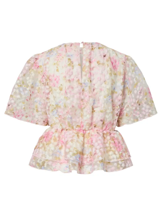 Leanna SS Top Pristine Leanna Aop