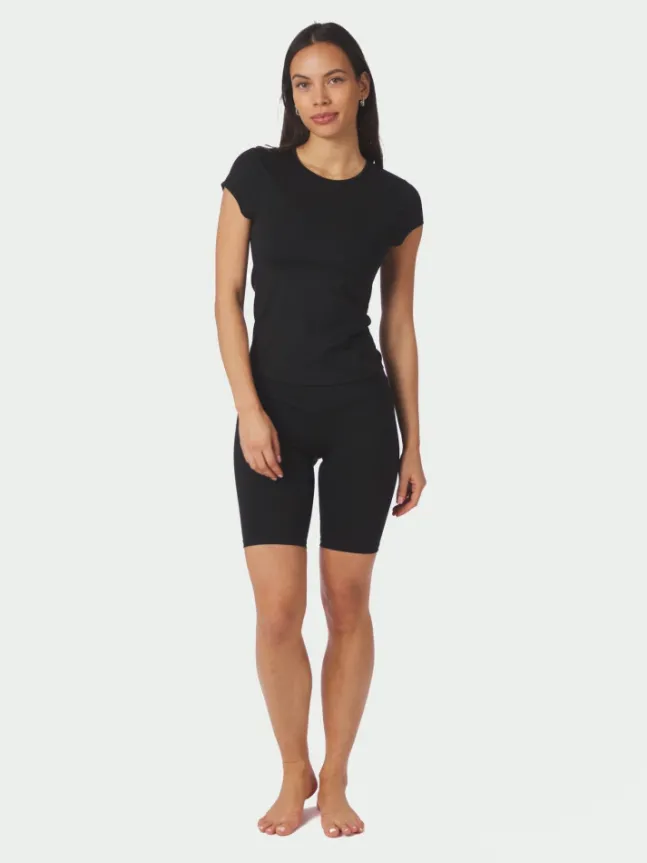Lea Wrap Shorts Black