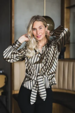 Lee Shirt Tan Stripe